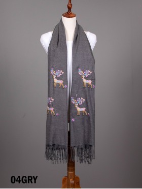 Premium Rainbow Reindeer Scarf